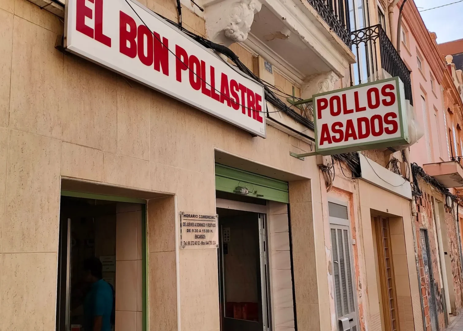 El Bon pollastre, pollo asado, Cabanyal Valencia