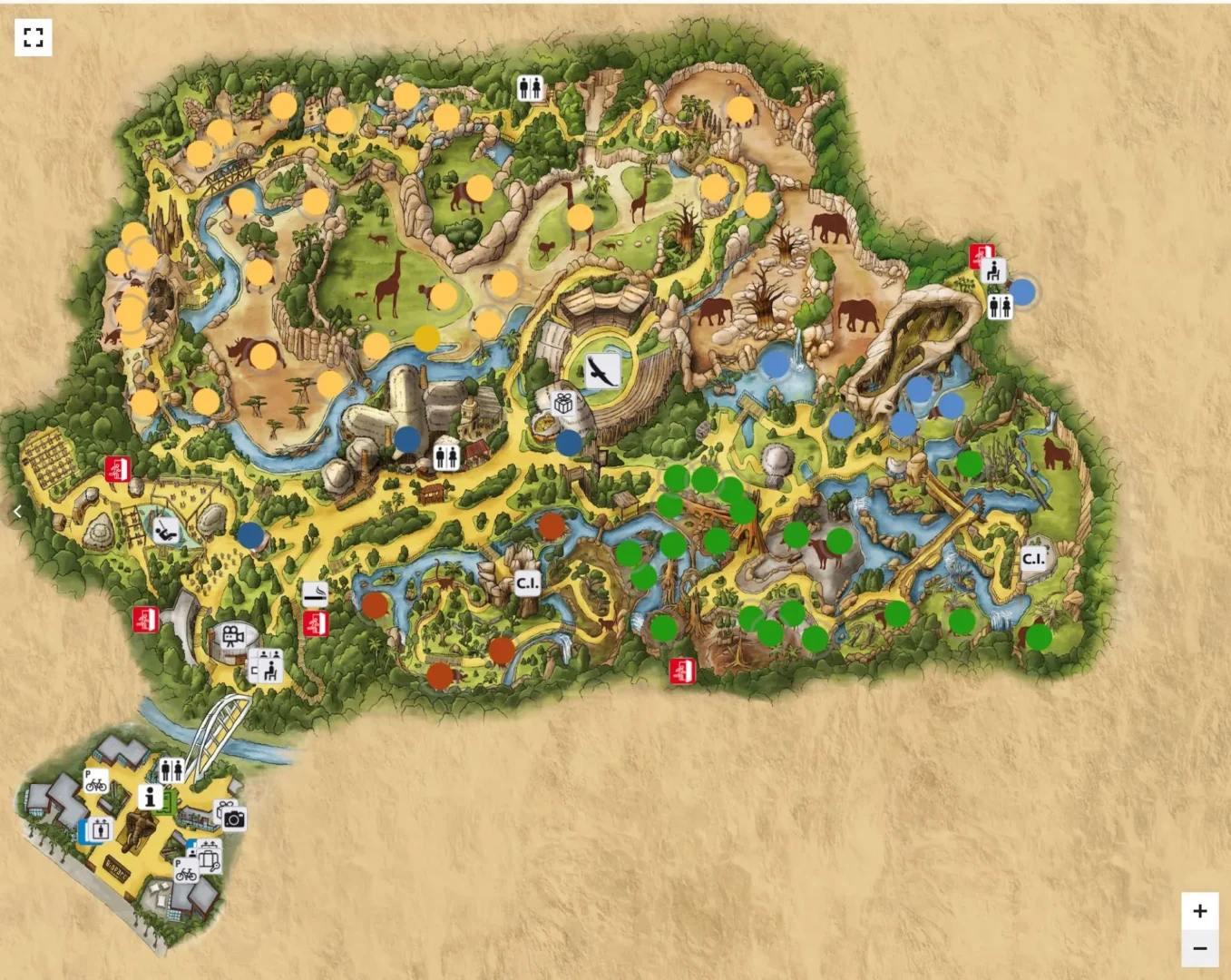 Bioparc-Park-map-Valencia